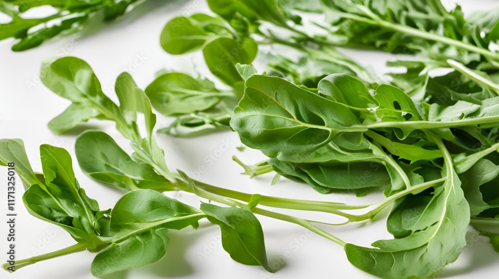 Obraz premium arugula isolated on white background 