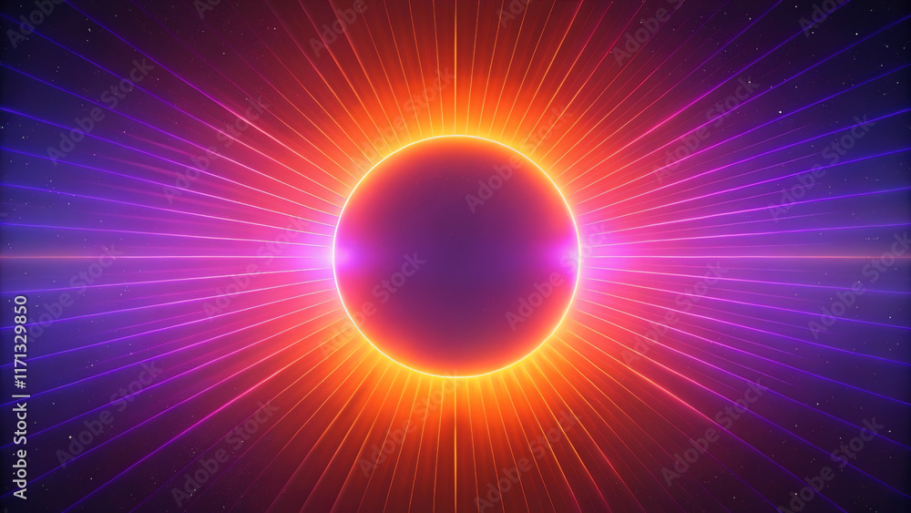 Neon Orange Merging into Radiant Magenta with Glowing Gradient Neon Orange Merging into Radiant Magenta with Glowing Gradient