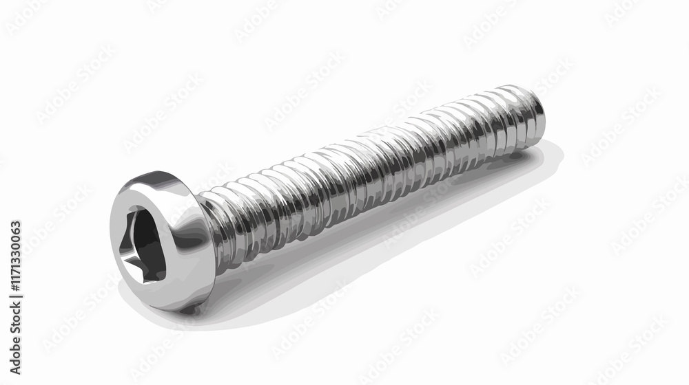 Invisible surface screw for fastening - Close-up of embedded screw in transparent material Invisible surface screw for fastening - Close-up of embedded screw in transparent material