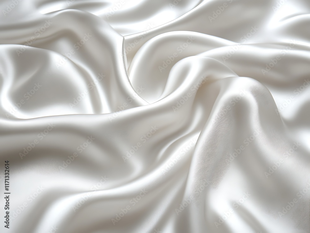 Draped white silk fabric texture. (2) Draped white silk fabric texture. (2)
