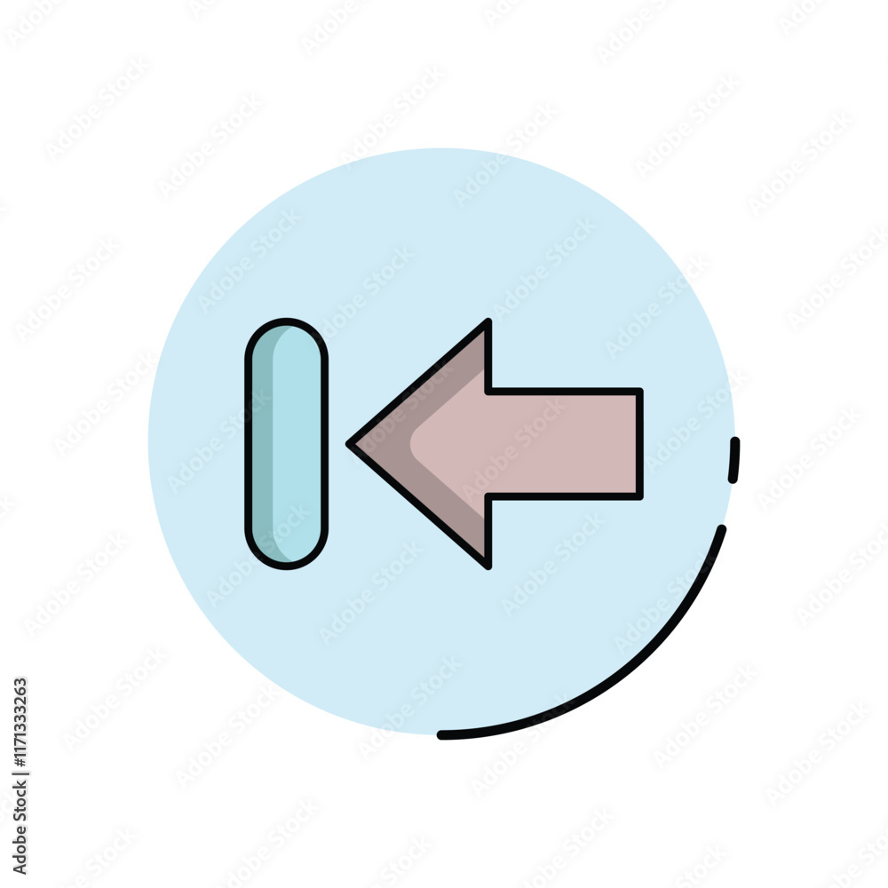 Arrow Left vector icon Arrow Left vector icon