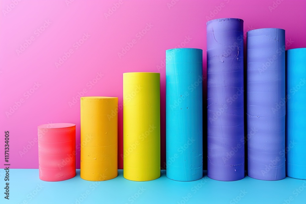 Light pastel bar analysis on blue background UHD wallpaper Light pastel bar analysis on blue background UHD wallpaper