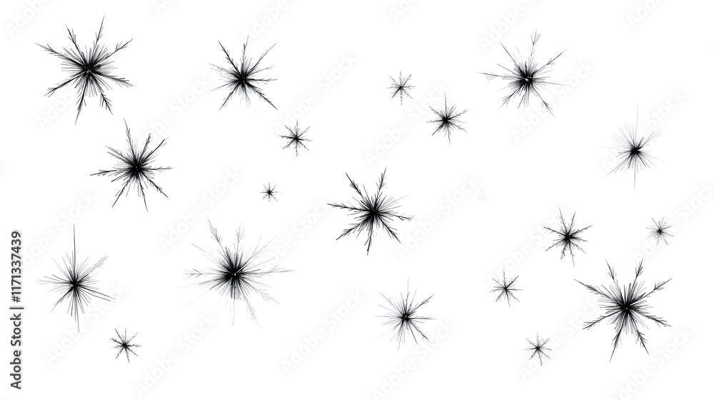 A sheet of snowflakes, each drawn in black ink with intricate details, creating a unique and artistic design, showcasing the beauty of winter and nature through a monochromatic approach.
A sheet of snowflakes, each drawn in black ink with intricate details, creating a unique and artistic design, showcasing the beauty of winter and nature through a monochromatic approach.