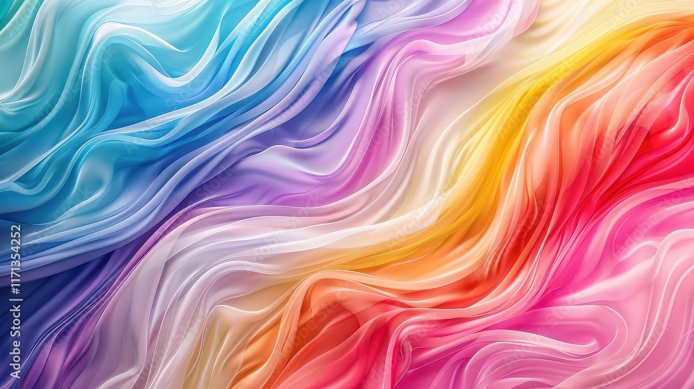 Faded rainbow gradient flowing in diagonal stripes for a colorful effect Faded rainbow gradient flowing in diagonal stripes for a colorful effect