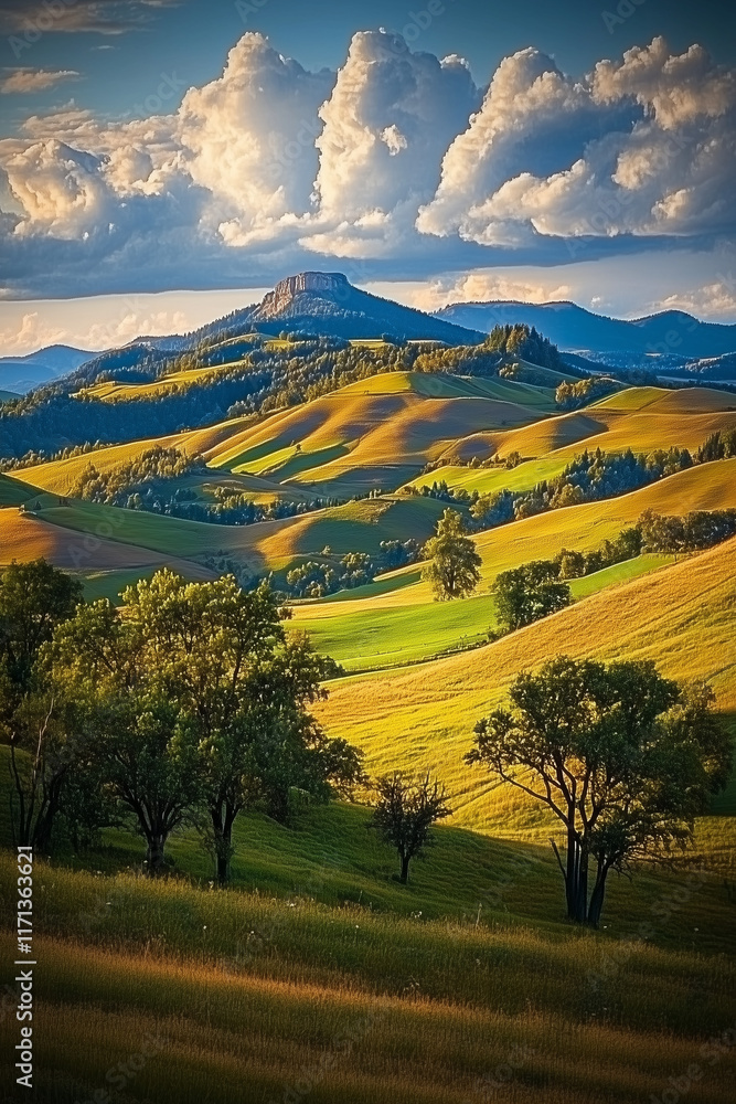Obraz premium landscape with mountains and sky