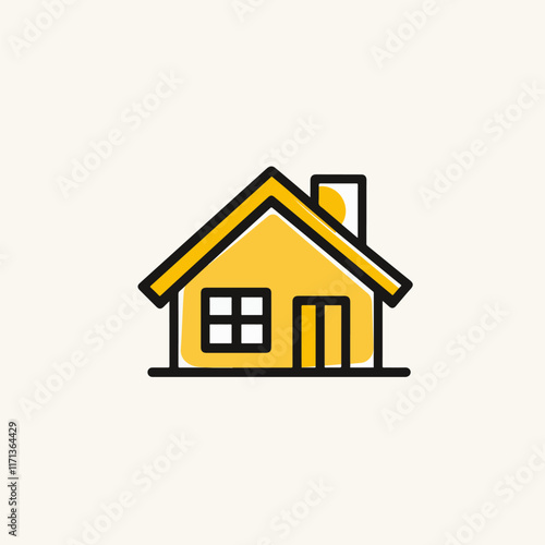 House silhouette isometric flat Logo vector. Home service icon