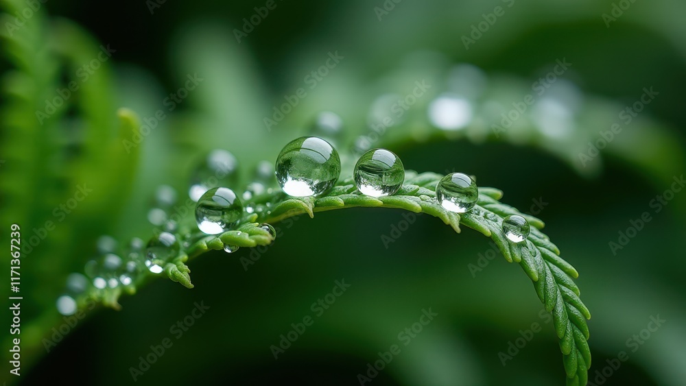 Close-Up of Water Droplets on Leaf in Nature
Close-Up of Water Droplets on Leaf in Nature