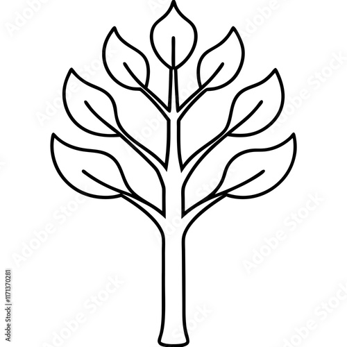 tree silhouette vector illustrator 