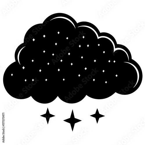 cloud silhouette vector illustrator