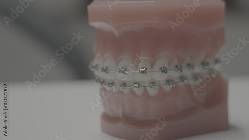 Wallpaper Mural dental model with dental braces Torontodigital.ca