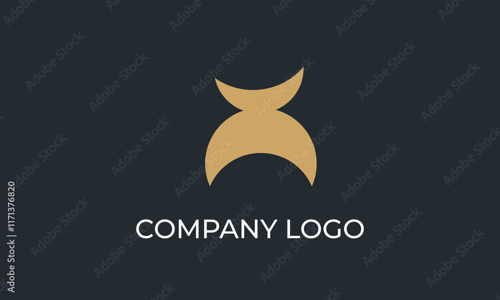 Obraz premium Elegant Abstract Logo Design for Premium Tech and Innovation Companies 