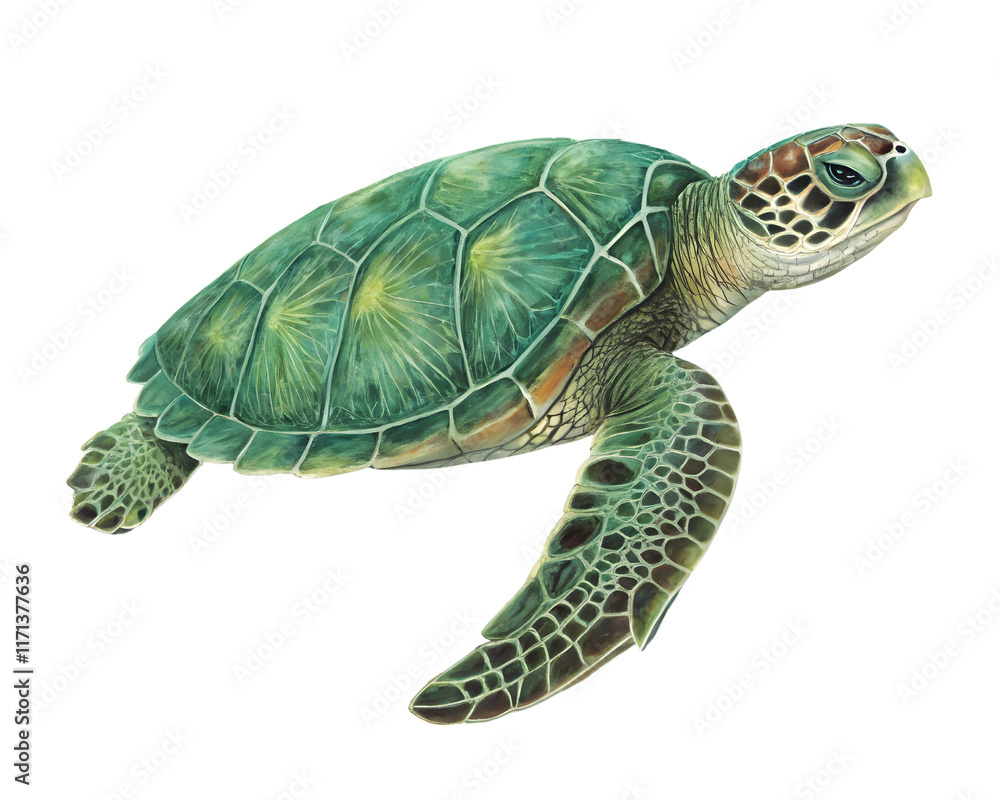 Obraz premium turtle pet animal isolated on white