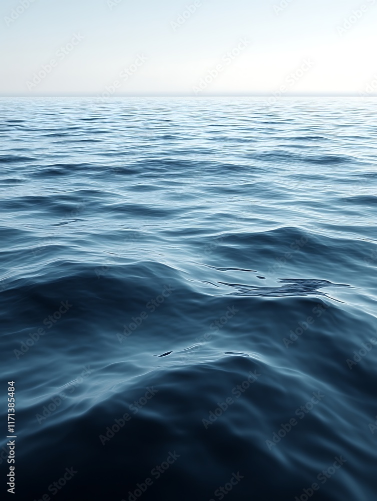 Fototapeta premium Calm ocean surface with gentle waves.