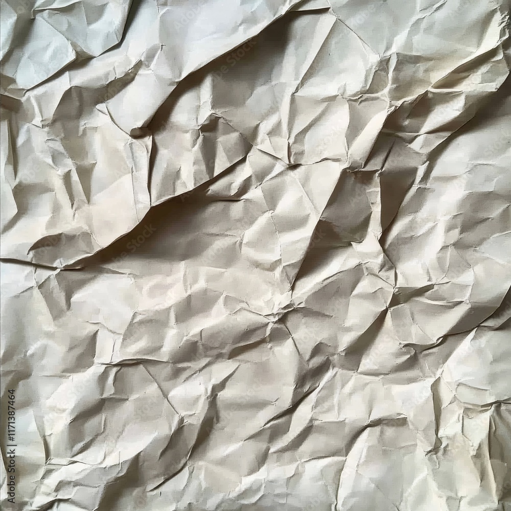 Fototapeta premium Crumpled paper texture pattern background