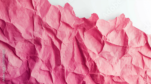 Wallpaper Mural Crumpled pink paper creates textured background with copy space Torontodigital.ca