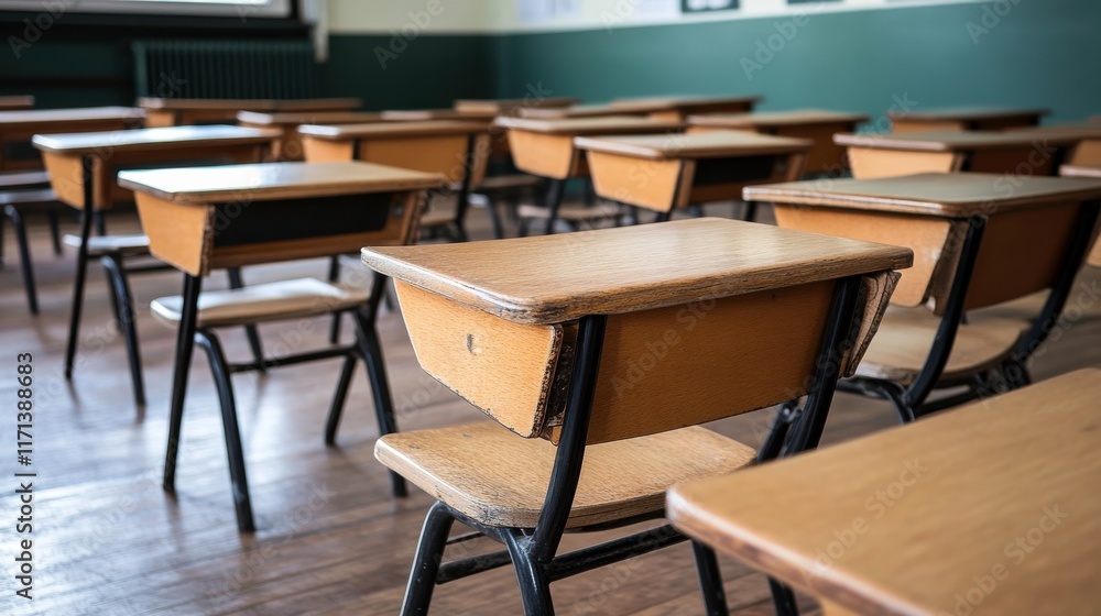 Engaging Classroom with Clear Visual Hierarchy and Light Engaging Classroom with Clear Visual Hierarchy and Light