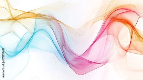 Wallpaper Mural Abstract Colorful Waves: A Symphony of Hues Torontodigital.ca