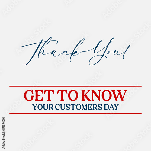 Get To Know Your Customers Day
