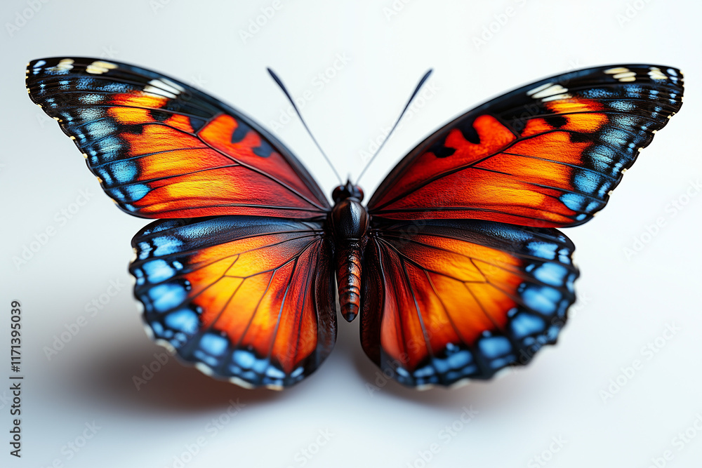 Fototapeta premium butterfly on white background