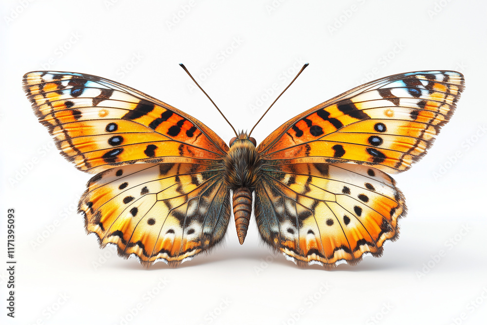Naklejka premium butterfly on white background
