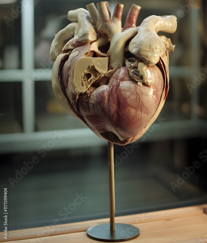 Anatomical Model of a Human Heart photo