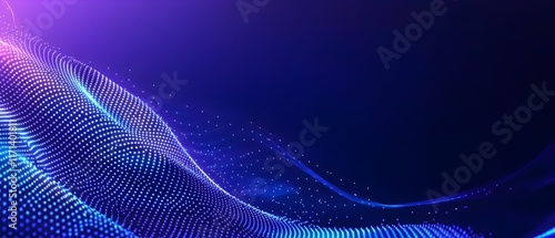 A blue background with a wave pattern