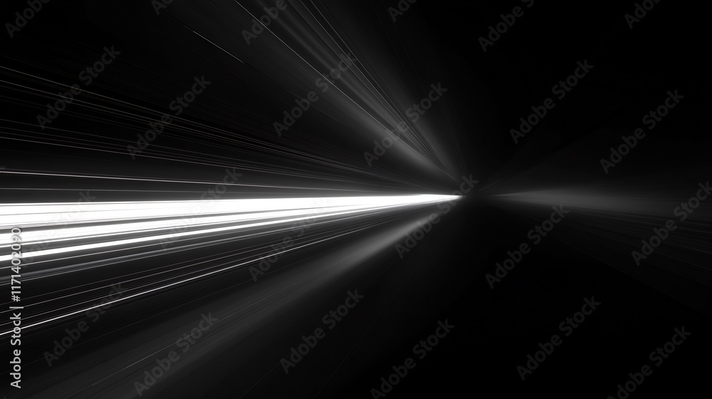 Abstract Light Speed Tunnel: A Journey Through White Light Streaks in a Dark Void Abstract Light Speed Tunnel: A Journey Through White Light Streaks in a Dark Void