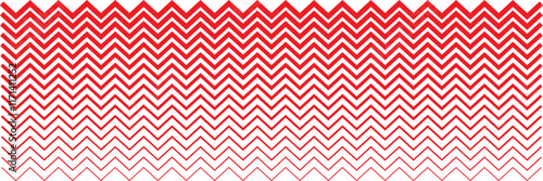 Wave line and wavy zigzag lines. Red underlines wavy curve zig zag line pattern in abstract style. Geometric decoration element. Vector illustration. Wave zigzag line simple thin to thick element 