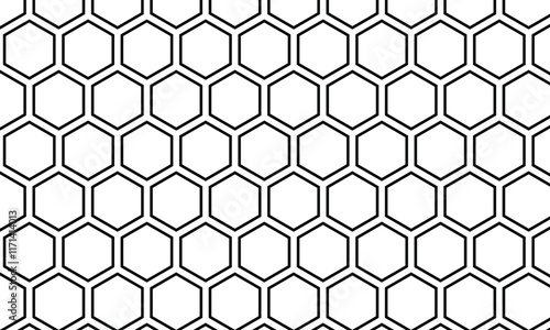 abstract black outline polygon pattern art suitable for background. photo