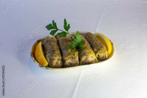 Lahana Sarma , Cabbage Rolls , traditional Turkish food , vegan food photo