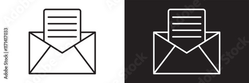 Mail icon. Mail envelop icon