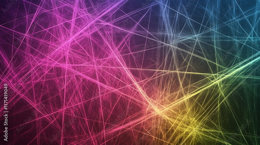 Abstract Colorful Intertwined Lines Design Abstract Colorful Intertwined Lines Design