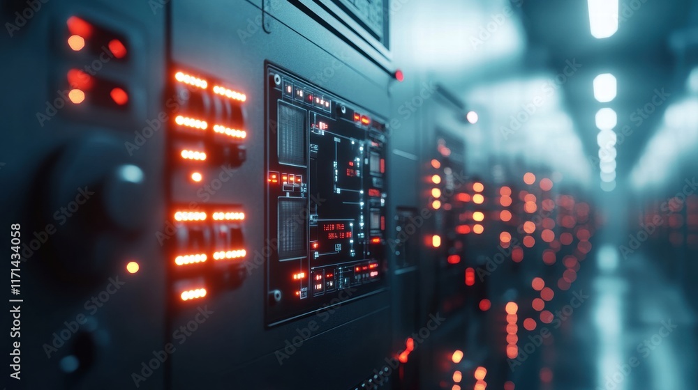 Futuristic Control Panel Interface Futuristic Control Panel Interface