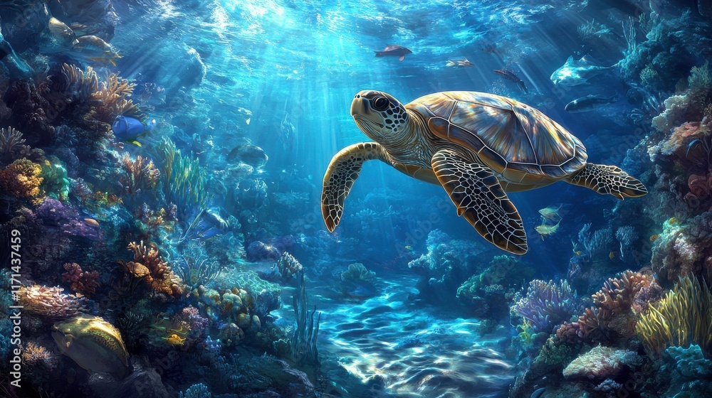Fototapeta premium Serene Ocean Patterns with Soft Diffused Light