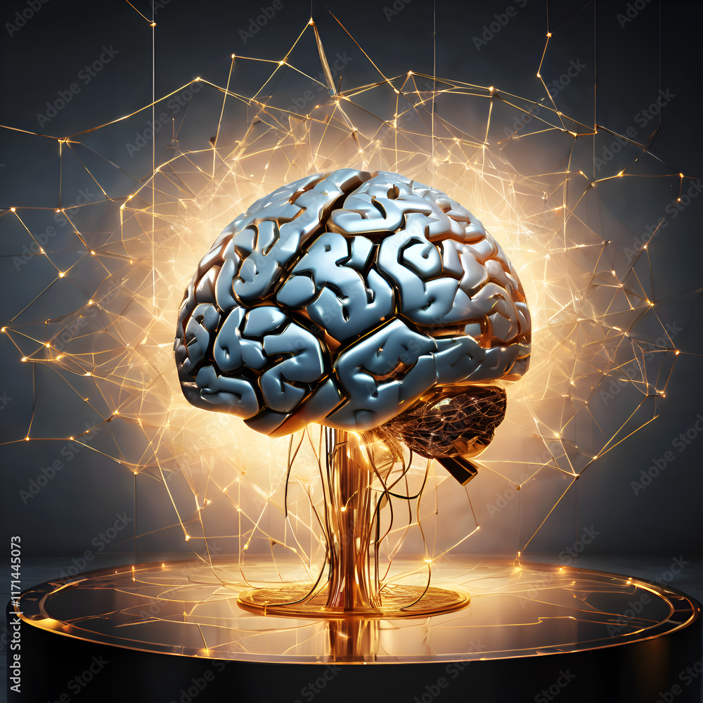 visual concept of Artificial intelligence background. machine learning and technology background. Ai generated.