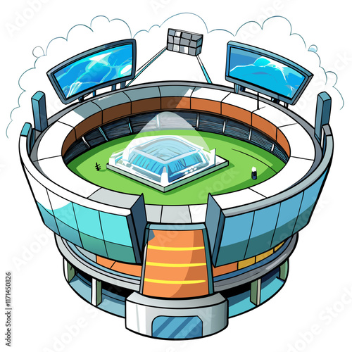 illustration stadium
