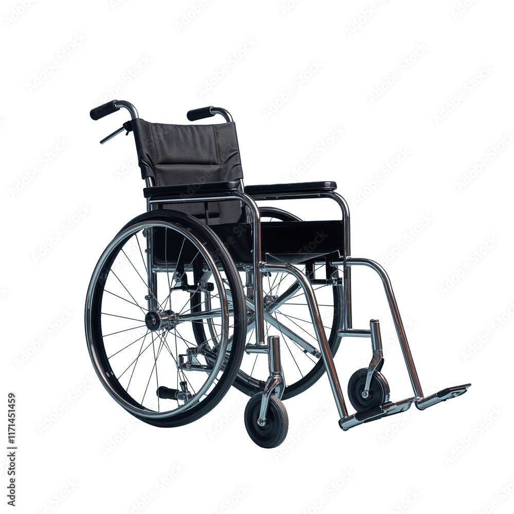 Fototapeta premium wheelchair isolated on white background