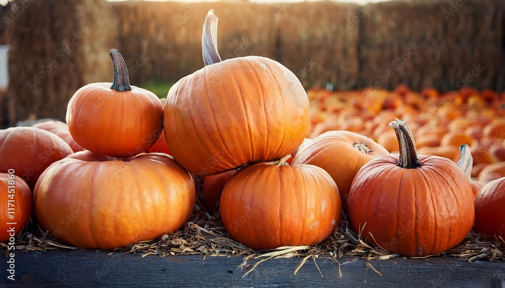 Autumn Harvest Stack of Pumpkins Farm Fall Thanksgiving Autumn Harvest Stack of Pumpkins Farm Fall Thanksgiving
