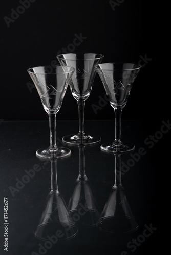 Copas finas de bebida