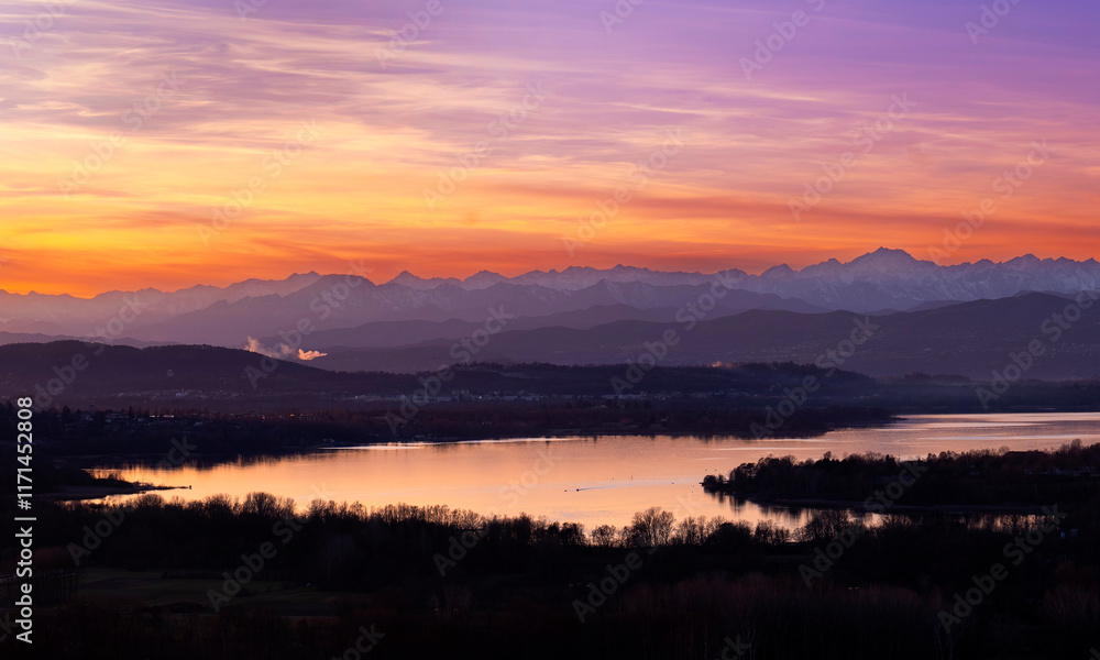 Fototapeta premium Catena del rosa - Varese
