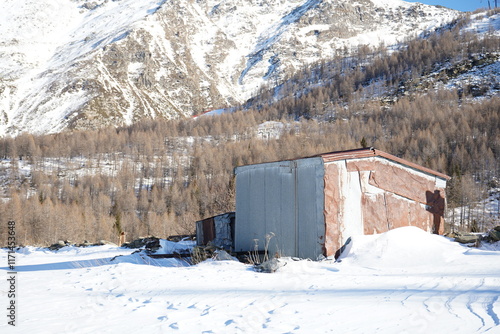cabin in the mountains