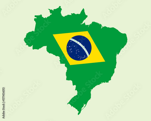 Brazil map vector illustration, breziya map, country maps, maps, country maps, maps