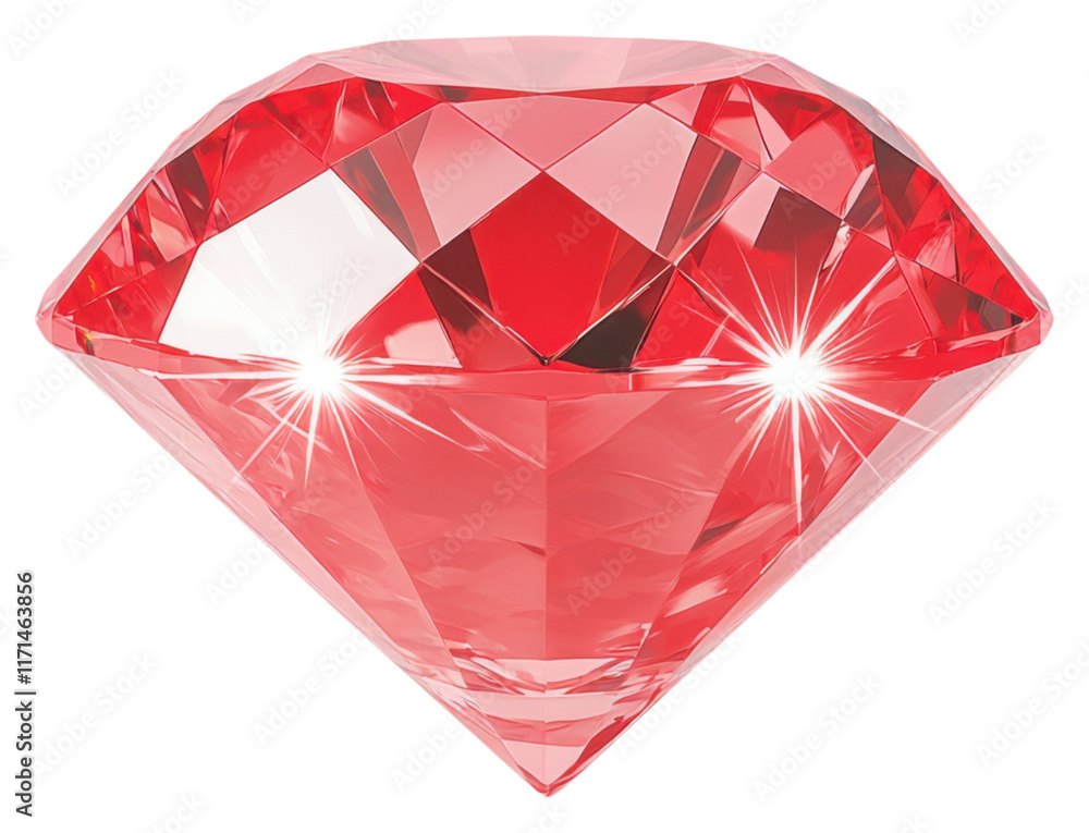 PNG A sparkling red diamond with intricate facets reflecting light, showcasing its brilliance and vibrant color. PNG A sparkling red diamond with intricate facets reflecting light, showcasing its brilliance and vibrant color.