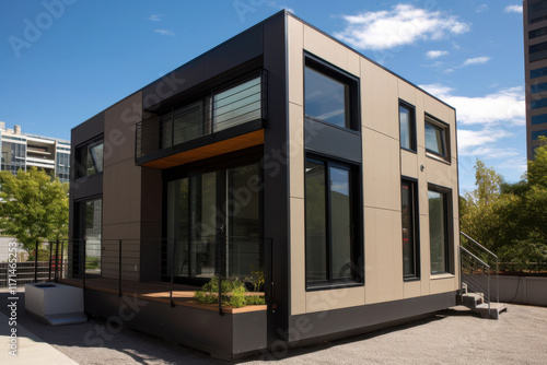 Wallpaper Mural Compact contemporary home with modern design elements Torontodigital.ca