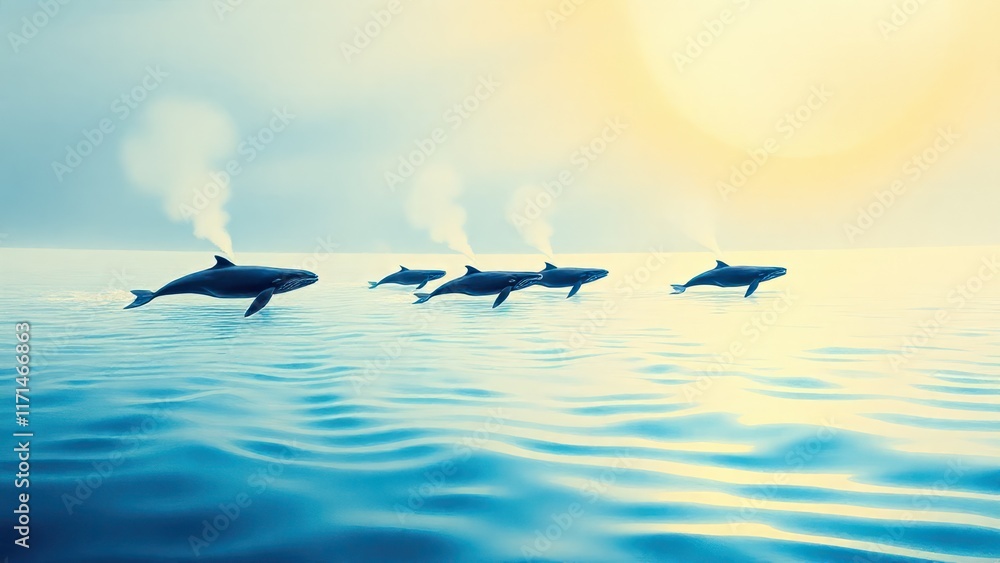 Obraz premium world whale day