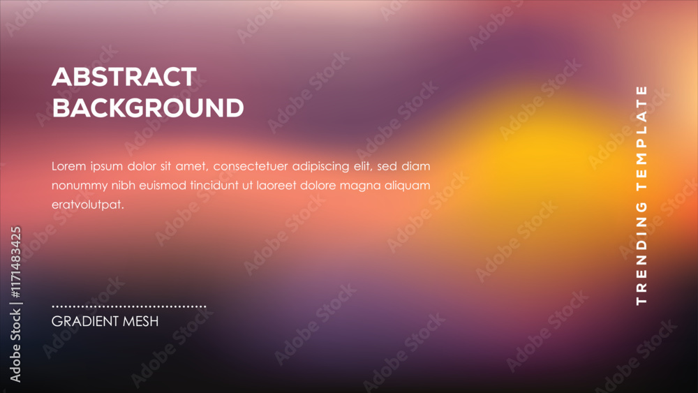 Abstract Background Gradient Mesh Trending Template Design Abstract Background Gradient Mesh Trending Template Design