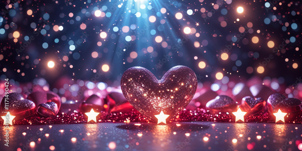 Valentine Background With Hearts Valentine Background With Hearts