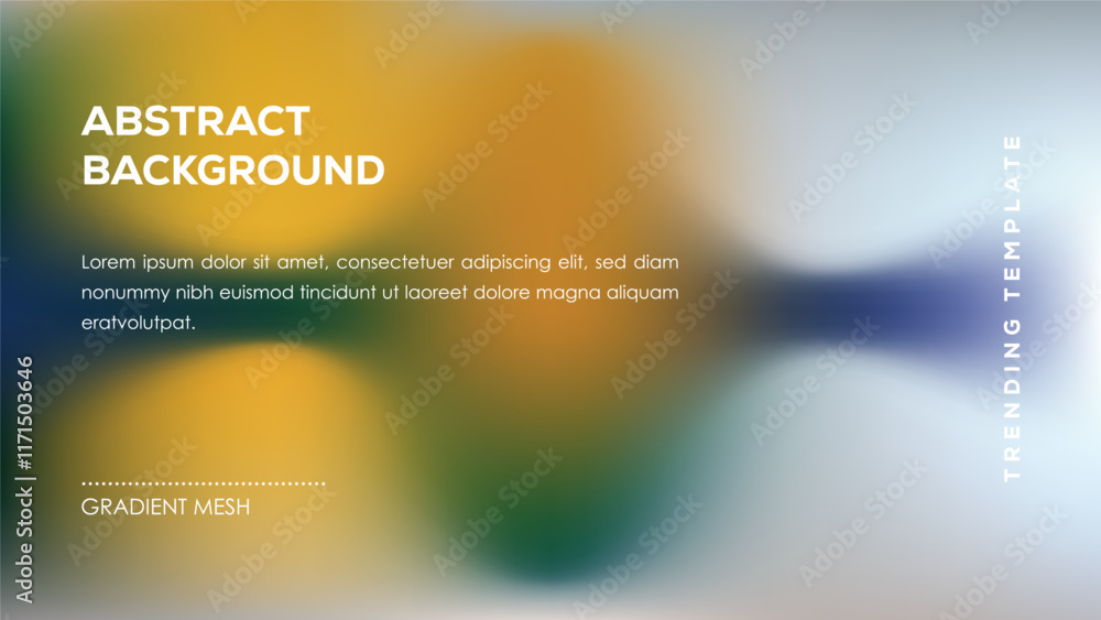Obraz premium Abstract Background Gradient Mesh Trending Template Design