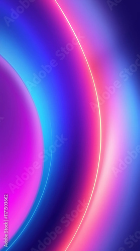 Neon Gradient Wave Backdrop