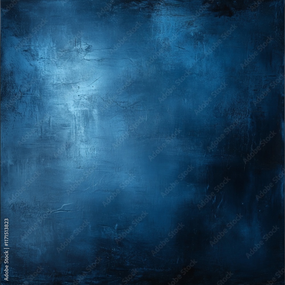 Naklejka premium Grunge textured wall background in vintage style with dark blue